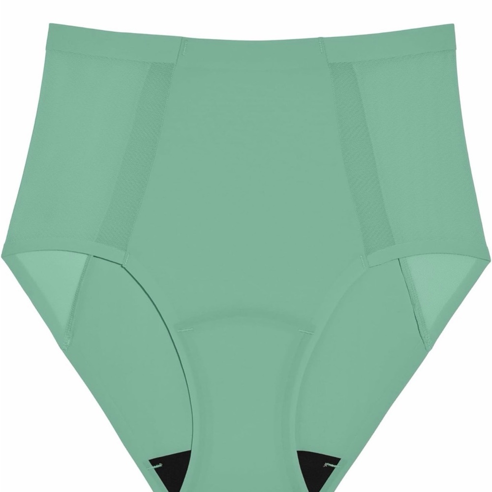High-Waist Shaping Briefs in Mint Green
